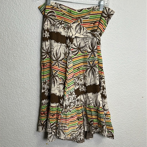 Farm Rio Women’s Size Medium Strapless Wrap Cover Up Mini Short Dress - Picture 5 of 15